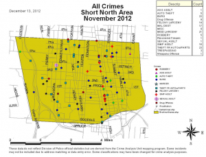 Short North Crime Stats Nov 2012