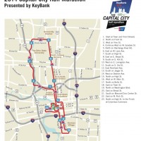 2014 Capital City Half Marathon Map - Columbus